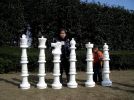 Giant garden chess  XXL - height of king 122 cm