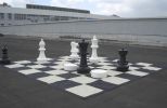 Big material chess board (for giant garden chess pieces)