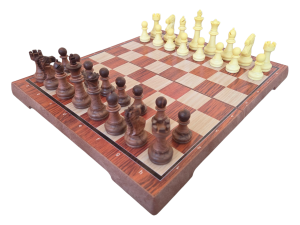 Magnetic Plastic Chess Set – Wood Effect WG-3520